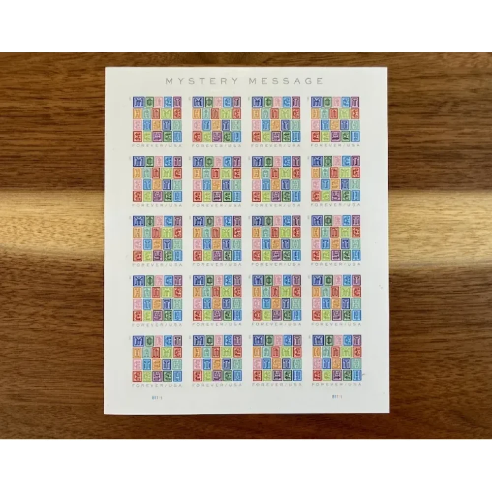 (2021) USPS Mystery Message Forever Postage Stamps