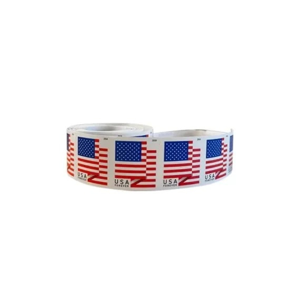 (2018) USPS Forever American Flag Stamps Rolls